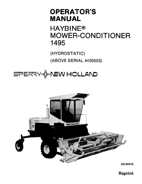 Parts manual 1495 new holland swather. - Concept of genetics 9th edition solution manual.