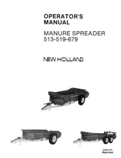 Parts manual 519 new holland spreader. - Iso 6954 2000 mechanical vibration guidelines for the measurement reporting.
