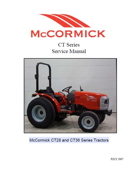 Parts manual for ct 36 mccormick tractor. - Manuale di istruzioni del cantante 5040c.