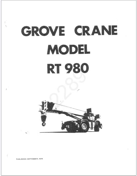 Parts manual for grove crane rt980. - Física para ciencias e ingeniería vol 1.