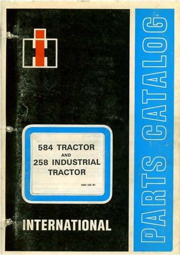Parts manual for international 258 tractor. - - auf dem weg in dieses reich.