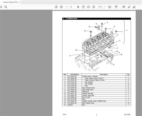 Parts manual for kubota v2203 engine. - 120g motor grader transmission repair manual.
