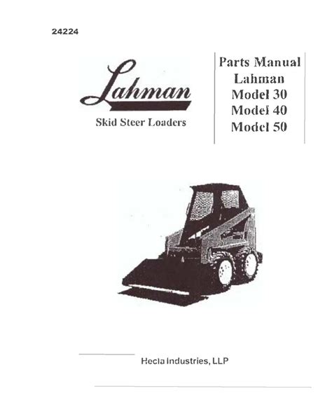 Parts manual for lahman skid loader. - The honest toddler a childs guide to parenting bunmi laditan.
