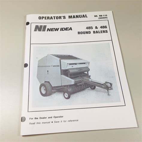 Parts manual for new idea 486 baler. - Technischer fortschritt in österreich und in jugoslawien.