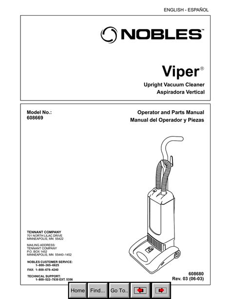 Parts manual for nobles viper v hdu 14. - 1997 dodge caravan service repair manual 97.