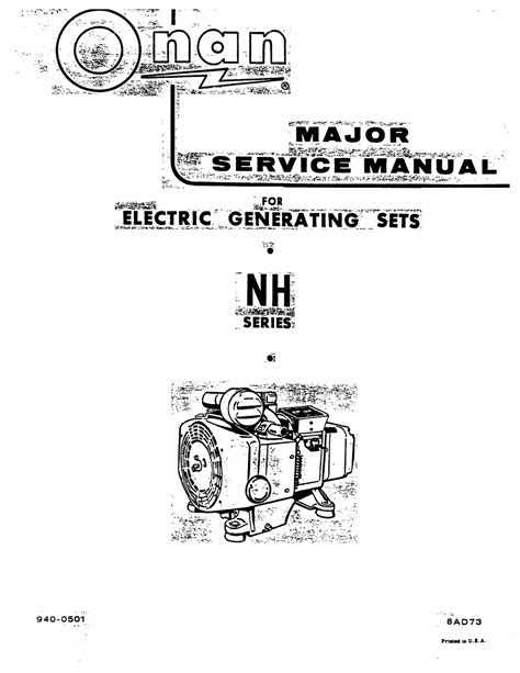 Parts manual for onan nh spec. - Sea bee 4 vintage outboard manual.