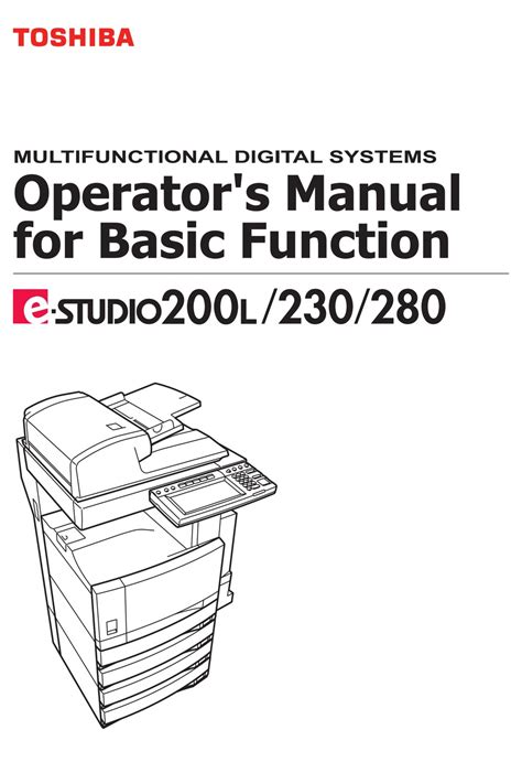 Parts manual toshiba e studio 200l. - Chapter 30 section 1 4 reading guide key.