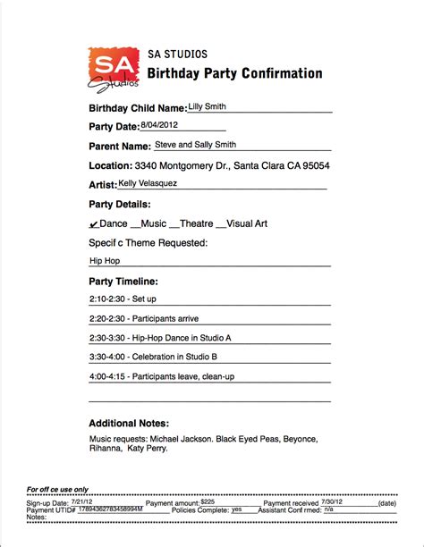 Party Agenda Sample Invitation Design Blog