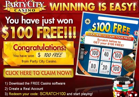 new party city casino no deposit codes