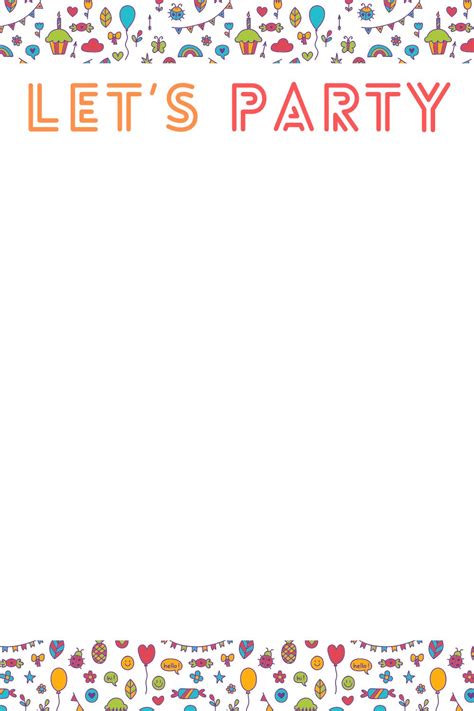 Party Invitation Template Free Download