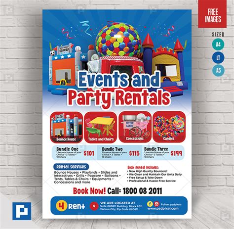Party Rental Flyer Template