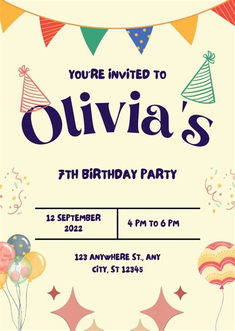 Party Template Invite