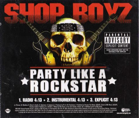 Party like a rockstar. Party Like A Rockstar – Shop Boyz. How to play "Party Like A Rockstar" Font −1 +1. Autoscroll. Print. Report bad tab. Related tabs. Led Zeppelin. Stairway To Heaven. 13,835. Stevie Ray Vaughan & Double Trouble. Pride And Joy. 437. Santana. Black Magic Woman. 181. Linkin Park. In The End. 23. Plain White T's. Hey There … 