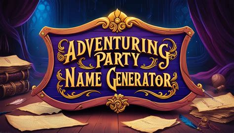 Party name generator fantasy.  Adventuring groups in this genre often cons...