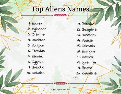 Party name generator.  Jump right in and start generating alien names.  With just the c...
