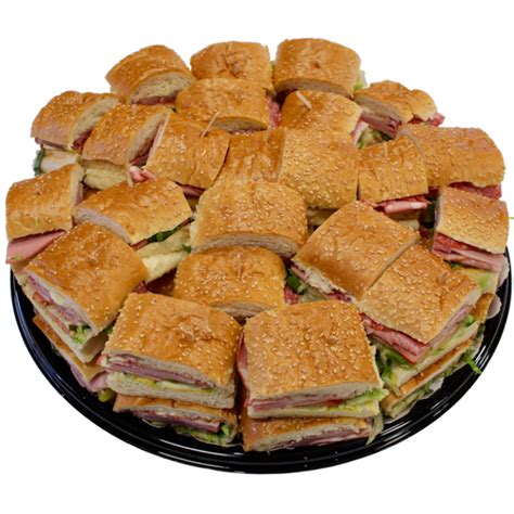 Sandwich Tray--- £ $32 $42 310–390 cal per sandwich Pinwheel Tray £ $21 $36 --- 80–110 cal per sandwich Meat & Cheese Tray £ $24 $42 $48 120–220 cal per 2 oz. Cheese Tray --- £ $38 $48 160–220 cal per 2 oz. Meat Tray--- £ $38 $48 120–440 cal per 4 oz. Snack Tray--- £ $34 $45 120–440 cal per 4 oz. meat & 2 oz. cheese. 