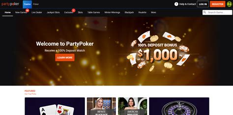 Partypoker casino. Live Casino Jackpot Slots Monte Carlo Blackjack Roulette Instant Win Megaways Roulette online € 0.5 -€ 1800 Last results. 1 2 20 24 7 ... 