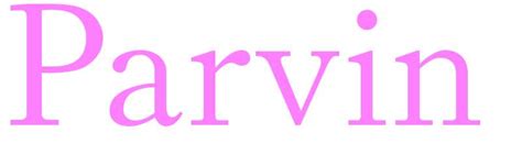 Parvin name