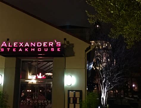 Pasadena steak house. Start your review of Alexander's Steakhouse - Pasadena. Overall rating. 1481 reviews. 5 stars. 4 stars. 3 stars. 2 stars. 1 star. Filter by rating. Search reviews. Search reviews. Allen C. Los Angeles, CA. 136. 60. 31. ... Best Alexander Stake House in Pasadena. Best Dry Aged Steak in Pasadena. Best Steakhouse Restaurants in Pasadena. Flemmings ... 