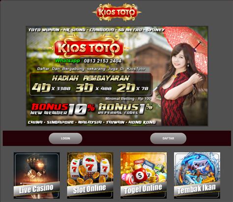 Pasang no togel di online. Daftar slot dapat saldo gratis.