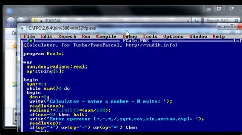 Pascal programming.  Code, Compile, Run and Debug Pascal program online. ...
