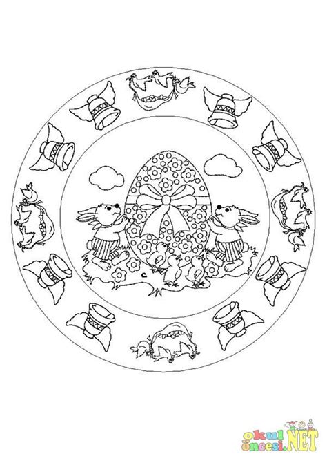 Paskalya İle İlgili Mandala Okul Öncesi Etkinlikleri , Ana Okulu.