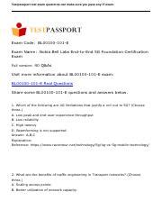 Pass BL00100-101-E Exam