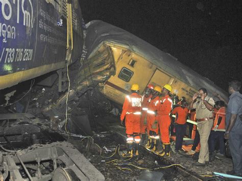Passenger train slams into another in southern India, killing 13 people and injuring 25