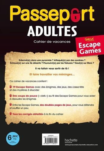 Passeport Adultes 2020 - Escape Game