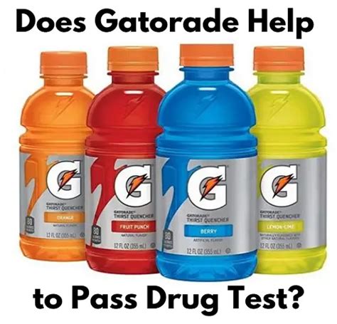 Passing A Drug Test With Gatorade