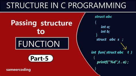 Passing Structure as an argument to function in c Structure to ...