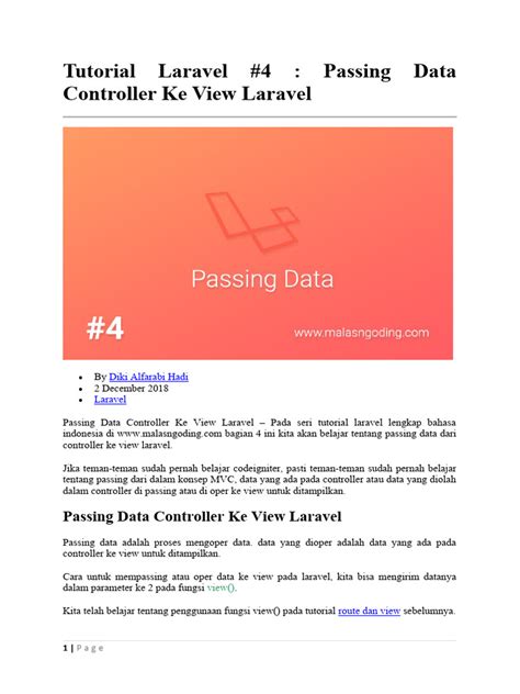 Passing data laravel.  See also Properties &mdash; Manage component state and data Actions &mdash; H...