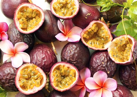 Passion fruit, or lilikoi, is a tart exotic 