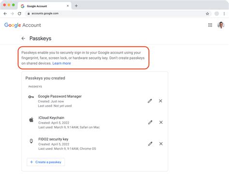 Passkeys google.  For more information about enabling passkeys in Micros...