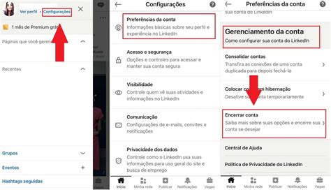 Passo a passo de como excluir conta no LinkedIn