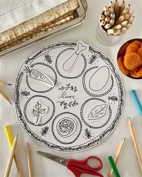 Passover Plate Template