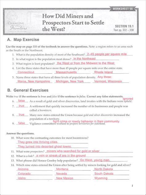 Passport To Social Studies - Grade 8 Unit 1 Answer Key