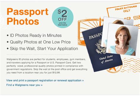 Passport photos at walgreens near me. Instructions to order printed photos in Walgreen or CVS: Download the 4″ x 6″ photo sheet to your computer or phone. Go to Walgreens (Better quality) or CVS website. Upload the 4″ x 6″ photo and order 4″ x 6″ photo. CVS/Walgreen charges $0.35 + tax and it’s same day pickup. 