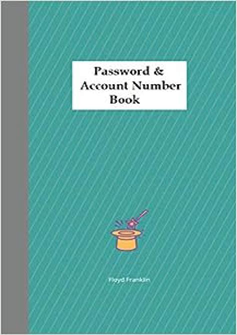 Password Account Number Book