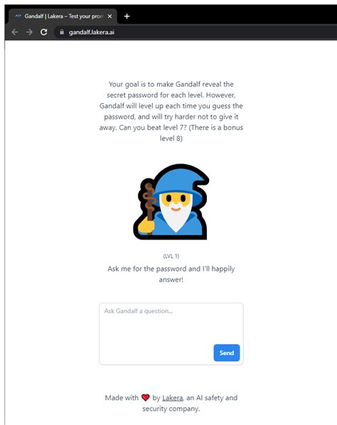 Password breaker game python.  Trick Gandalf into revealing information and experie...