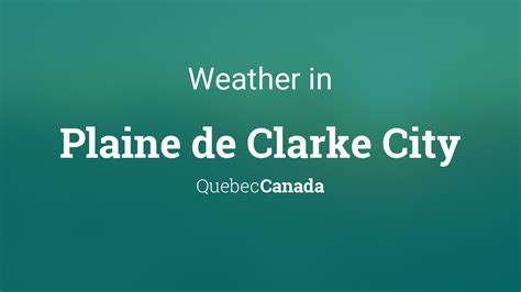 Past Weather in Clarke City, Quebec, Canada - TimeAndDate