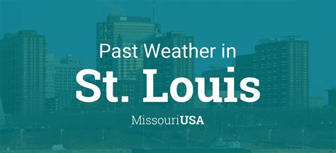 Hour-by-Hour Forecast for St. Louis, Missouri, USA. Weather Today Weather Hourly 14 Day Forecast Yesterday/Past Weather Climate (Averages) Currently: 71 °F. Passing clouds. (Weather station: Lambert-St. Louis International Airport, USA). See more current weather.. 