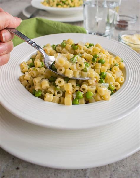 Pasta e Piselli (Pasta with Peas) - Cooking with Mamma C