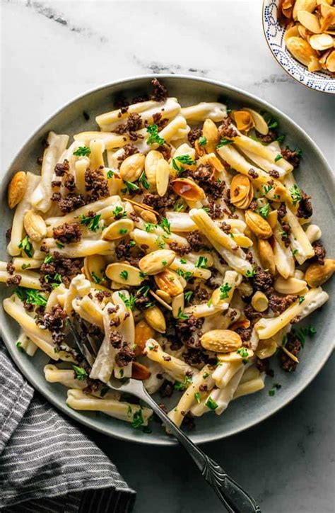 Pasta with Yogurt Sauce - Deliciously Mediterranean