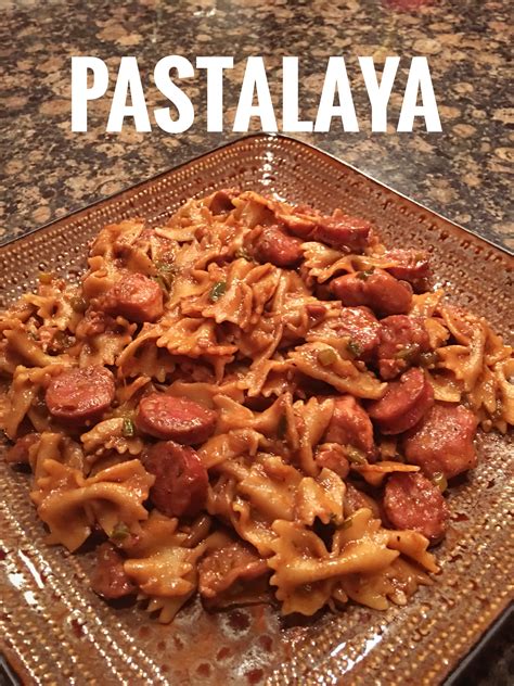 Pastalaya cajun ninja. In medium deep skillet, cook sliced sausage 3-4 minutes until browned. Remove sausage to drain in colander. Add diced peppers and onions to skillet with the excess oil, and saute mixture until slightly translucent. Add sausage back to pan along with spices. Cook 1-2 minutes longer. 