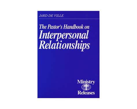 Pastors handbook on interpersonal relationships by jard deville. - Graco airless paint sprayer repair manual.