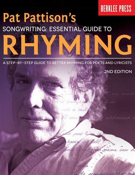 Pat pattison s songwriting essential guide to rhyming a step by step guide to better rhyming for poets and lyricists. - Ran online quest guide saint ring.