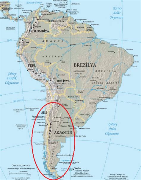 Patagonya harita