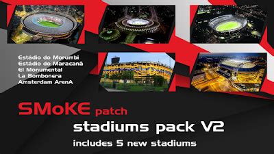 Patch lapangan pes 2017.  3.  SP17 - Stadiums pack SmokePatch17 Stadiums Pack R7 * co...