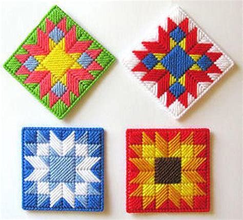 Patchwork Coasters Free Pattern Nuts about Needlepoint